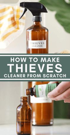 how to make thieve's cleaner from scratch with the help of a hand sanitizer