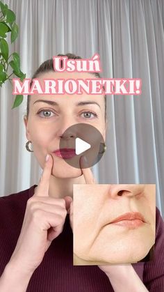 a woman is holding up her nose to show the word usin marionettek