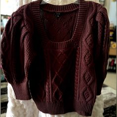 Never Worn Joe’s Sweater. Super Cuter Neckline And Deep Chocolate Color. Pet/Smoke Free Home. Jeans Brown, Chocolate Color, Cable Sweater, Joes Jeans, Chocolate Brown, Square Neck, Sweaters For Women, Super Cute, Cable