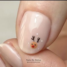 Christmas Nail Design, Ideas For Short Nails, Xmas Nail Designs, Nail Art Noel, Snowman Nails, Festive Nail Art, Holiday Nail Designs, Cute Reindeer