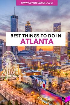 Best Things to do in Atlanta Things To Do In Atlanta, Planning Trips, Visit Atlanta, Usa Destinations, Trip Destinations, Georgia Travel, Fun Activities To Do, List Ideas