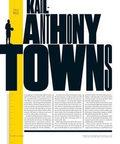 the article is written in black and yellow with an image of a man standing on top of