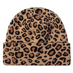 PRICES MAY VARY. Material: Leopard beanie made of 100% Acrylic,it is soft and durable.The knit hat fits to most occasions in our daily life and is available in a variety of patterns. Stylish Print: The trendy mens womens beanie features with retro fashion leopard print,warm and cuddly.People who loves leopard element will love this beanies. Size: Winter hats for women men head circumference approx 22"-23.2"(55-60cm),one size fits most. Wide Occasions: The beanie hat is suitable for casual wearin Leopard Beanie, Y2k Beanie, Leopard Print Beanie, Girls Winter Hats, Cute Beanies, Winter Hats For Men, Cuffed Beanie, Beanie Pattern, Women's Beanie