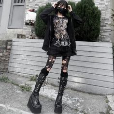 E Girl Style, Demonia Shoes, Punk Emo