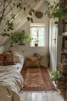 Homey Aesthetics, Boho Bedroom Design, Attic Bedrooms, Aesthetic Rooms, Dream Room Inspiration, Dream House Interior, Cozy Room, Room Inspiration Bedroom, Room Ideas Bedroom