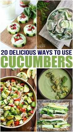 20 delicious ways to use cucumbers for salads, sandwiches and dips