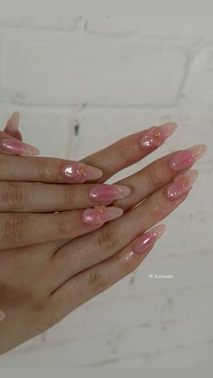 Acrylic Aura Nails, Orchids Nails, Orchid Nails Square, 2024 Summer Nail Ideas, Jelly Flower Nails, Orchid Nail Designs, Feminine Nails, Orquideas Nails, Dainty Nails