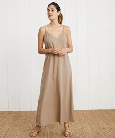 Riviera Slip Dress – Jenni Kayne Jenni Kayne Dress, Knit Slip Dress, Paris In The Summer, Paris Outfit Ideas, Slip Dress Outfit, Outfit Combos, Jenni Kayne, Ankle Length Dress, Paris Outfits