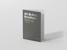 a brochure with the words as bi - fold brochure mockup