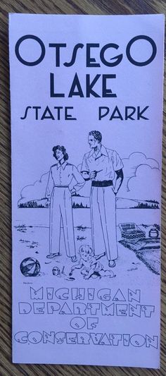 an advertisement for the oregon state park is shown on a piece of paper that has been drawn