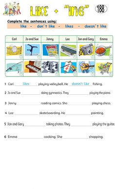 worksheet with pictures and words to help students learn how to use the word