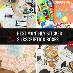 the best month - by - month sticker subscripion boxes for kids