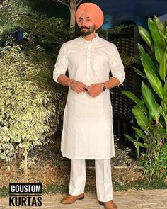 Welcome To My Shop - COUSTOMKURTAS.. Indian Wedding Punjabi Pathani Kurta Pajama For Men | White Pathani Suit | Canadian Punjabi Kurta Pyjama | Pure White Pathani Kurta & Pant Item : Men's Pathani Kurta Pajama Set  Ready to Wear : No Kurta Color :  White Color Family.  Shalwar Color : White  Pocket : Yes Fabric : Cotton Work : Fancy buttons. Sleeves : Full Sleeves  Disclaimer  -For sizing please refer to the Size Chart given in the listing with the pictures.  - Please do NOT go by the size of th Kurta Pajama For Men, Traditional White Pant Set For Festive Occasion, Traditional White Fitted Pant Set, Traditional Fitted White Pant Set, Panjabi Kurta Pajama For Man, White Dabka Set For Puja, Traditional White Pant Set For Diwali, Cotton Pant Set For Wedding And Festivals, Traditional Cotton Pant Set For Wedding