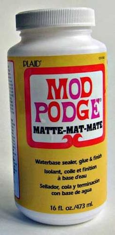 a bottle of mod podge matte mate