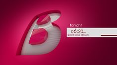 a pink and white advertisement for a hair dryer on a red background with the text tonight 08 20 don't look down