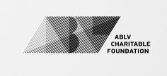 the logo for ablv charitable foundation is shown in black and white