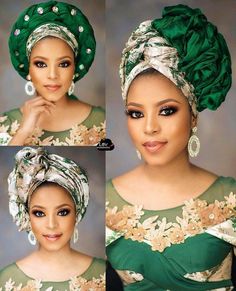 Turban Styles, Nigerian Women, African Wedding Attire, African Lace Styles, Hair Wrap Scarf