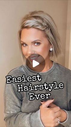 Hairstyles Athletic, Hair Sports, Hairstyles Volleyball, Hairdos For Short Hair, Hair Pulling, Mom Hairstyles, Peinados Fáciles Para Cabello Corto, Sports Hairstyles