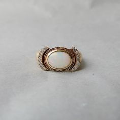 Aurora Ring, Witch Ring, When The Sun Hits, Witch Rings, Opal Diamond Ring, Bling Ring, Soldering Jewelry, Golden Girl, Rose Yellow