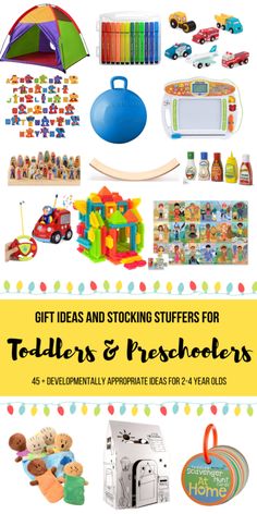 gift ideas and stocking stuff for toddlers and preschoolers