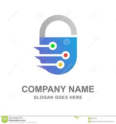 lock logo design template stock photo image