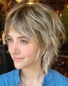 Free Hairstyle, Modern Shag Haircut, Dark Blonde Hair Color