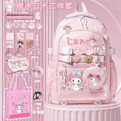 Pochacco Schoolbag Cinnamoroll Kuromi Backpack Large Satchel w/Pin Purse Pendant   Condition: 100% brand new and high quality   Package include: 1 bag with free gifts Size: Blue Pink Black Purple Material: Oxford Polyester   Color:Brown Black Pink   Type:Backpack Size:40*28*15 cm               PaymentDelivery detailsTerms of salesAbout usContact us Payment We accept PayPal payment ONLY and ship to PayPal address ONLY. Please pay instantly with your credit card through PayPal. Delivery details Item location is at China, and we do cross air express. Please be advised that international shipping usually take longer than domestic, as it's based express service provider and customs. All items will be shipped within 120 hours upon receipt of payment. Please see below table to find details servic Kuromi Backpack, Accessories Anime, Glass Toys, Cinnamoroll Kuromi, Kawaii Backpack, Backpack Accessories, Pastel Girl, Kawaii Things, Industrial Jewelry