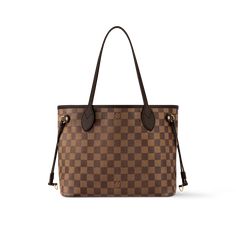 LOUIS VUITTON® - Neverfull Pm - Ebène Louis Vuitton Work Bag, Louis Vuitton Laptop Bag, Lv Tote Bag, Neverfull Louis Vuitton, Louis Vuitton Online, Louis Vuitton Neverfull Pm, Lv Damier, Louis Vuitton Tote Bag, Lv Neverfull