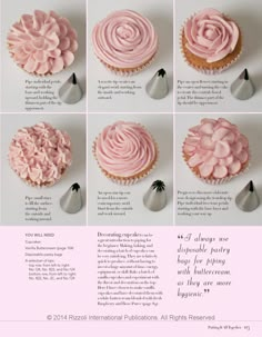 how to decorate cupcakes with pink frosting