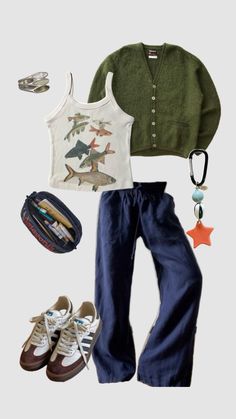 Luna Lovegood Outfits, Granola Girl Style, Tomboyish Outfits, Linen Pants Outfit, Midsize Outfits, Queer Fashion, Fall Fits, Feminine Outfit