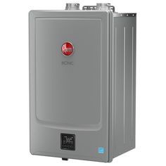 an electric water heater on a white background