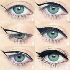 This cat-eye makeup tutorial makes getting the look easy! Make Up Studio, Hair Clothes, Winged Eyeliner, Makeup Goals, Beauty Ideas, Beauty Tutorials