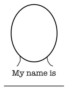 a black and white drawing of a balloon with the words my name is on it