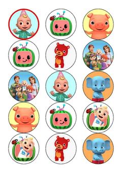 the little baby animals stickers are all different colors