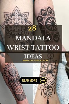 Stunning Mandala Wrist Tattoo Ideas | Trending Small & Dainty Tattoo Designs