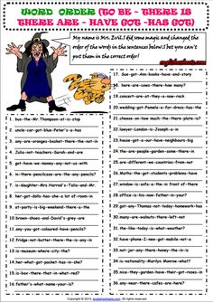 an english worksheet with pictures and words