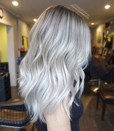 Ashy Hair, Platinum Blonde Hair Color, Balayage Blond, Icy Blonde