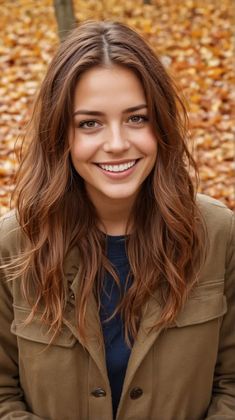 22 Top Fall Hair Colors for 2024: Trends and Ideas Hair Dye For Medium Skin Tone, Tawny Brown Hair, Fair Skin Brunette Hair, Warm Autumn Color Palette Hair, Chestnut Auburn Hair, Deep Autumn Hair Color Ideas, Golden Honey Hair, Medium Warm Brown Hair, Soft Auburn Hair Color