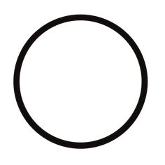 a black circle on a white background