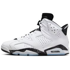 Brand: ["Air Jordan"] Model: Air Jordan 6 Retro Designer: ["Michael Jordan","Tinker Hatfield"] Nickname: Reverse Oreo Colorway: ["White / Black"] SKU: CT8529-112 Season: ["Spring","Summer","Fall","Winter"] Release Date: 2024-06-08 Retail Price: $200 Age Group: ["Adult"] Gender: ["Men's","Unisex"] Category: ["Footwear","Sneakers","Shoes"] Activity: ["Basketball","Gym & Training","Walking","Casual"] Shaft Height: Mid Top Closure: ["Lace Up","Lace Locks"] Shop confidently knowing every item is 100% Oreo Basketball, White And Gold Shoes, Jordan 1 Low White, Basketball Gym, Air Jordan 6 Retro, Tinker Hatfield, Jordan Model, Jordan 6 Retro, Jordan Shoes Retro