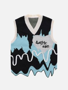 Top Streetwear Brands, Summer Vest, Sweater Vest Women, Trendy Summer Outfits, Looks Black, Cream Sweater, Pullover Designs, Knitwear Tops, Mode Vintage