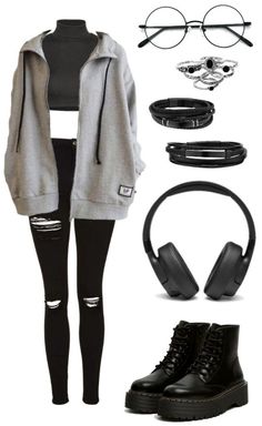 Cute Edgy Outfits, Cloth Ideas, Emo Clothing, Summer Outfits Casual, Book Pictures, Female Outfits, 일본 패션, Tomboy Style Outfits, Aesthetic Indie