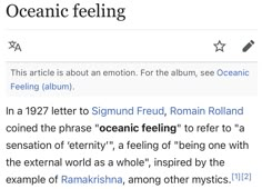 an article about the meaning of ocean feelings