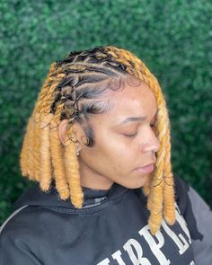 Loc Hairstyles For Women, Lock Hairstyles, Blonde Locs, Locs Journey, Short Locs