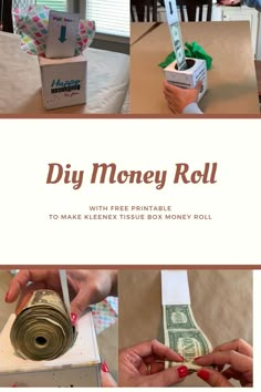 diy money roll with free printable instructions to make it tissue box money holder