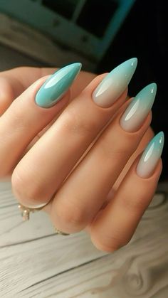 Teal Acrylic Nails, Color For Nails, Nails Today, Summery Nails, Vibrant Nails, Minimalist Nails, Pretty Acrylic Nails, Best Acrylic Nails, Purple Nails