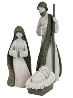 a nativity figurine with a baby jesus