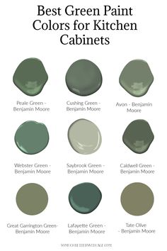 the best green paint colors for kitchen cabinets