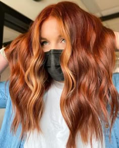 Fall Hair Dye, Hair Color Ideas With Highlights, Cowboy Copper Hair, Copper Hair Color Ideas, Cowboy Copper, Red Blonde, Red Blonde Hair, Muted Red