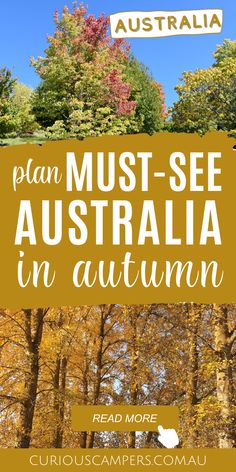 the words plan must see australia in autumn